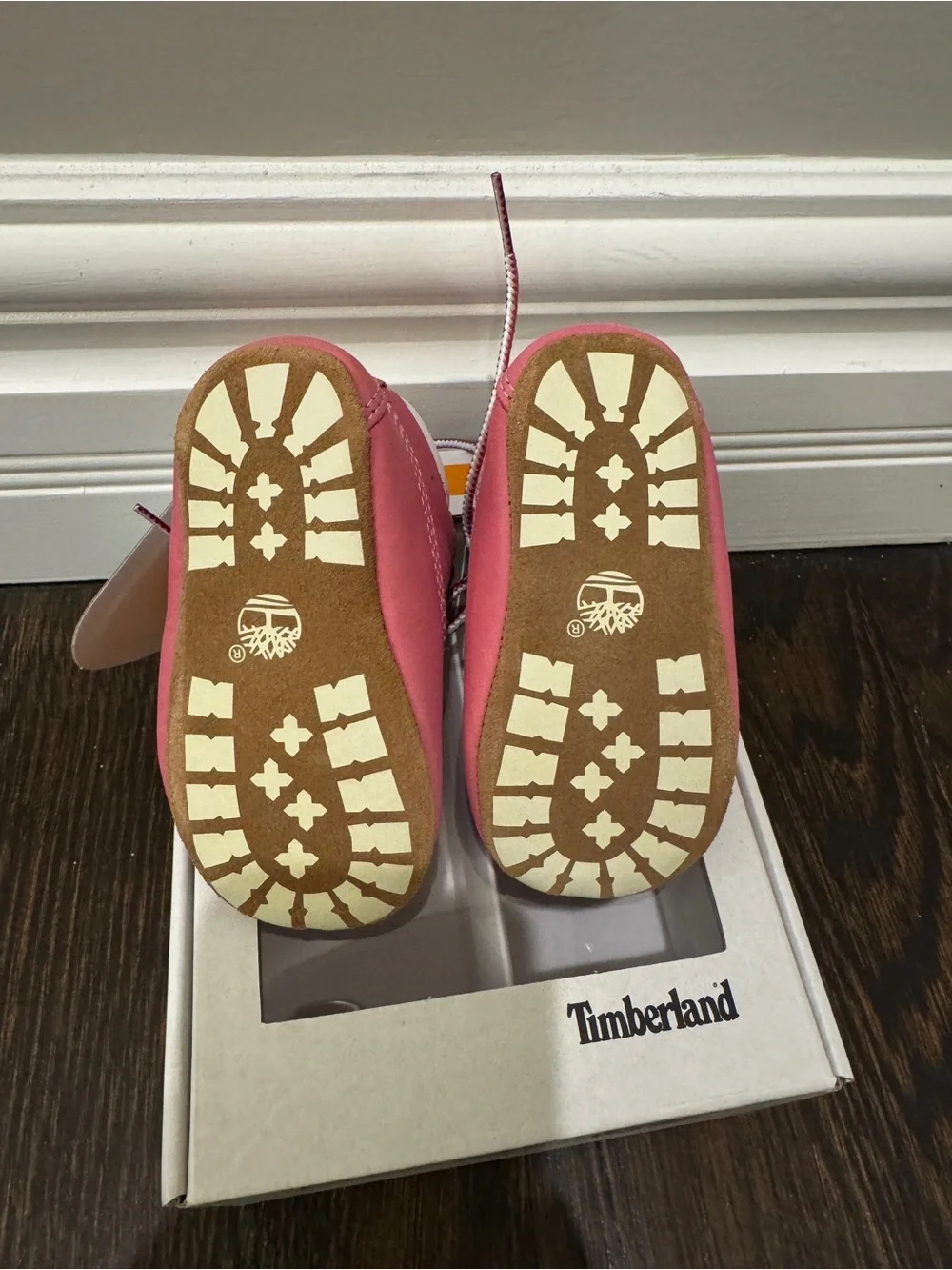 (New) Timberland Pink Toddler Lace-Up Boots